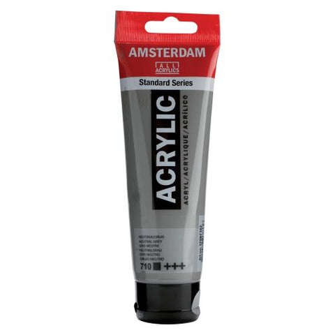 AMSTERDAM Acrylfarbe 120ml 17097102 neutralgrau 710