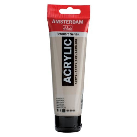 AMSTERDAM Acrylfarbe 120ml 17097182 warmgrau 718