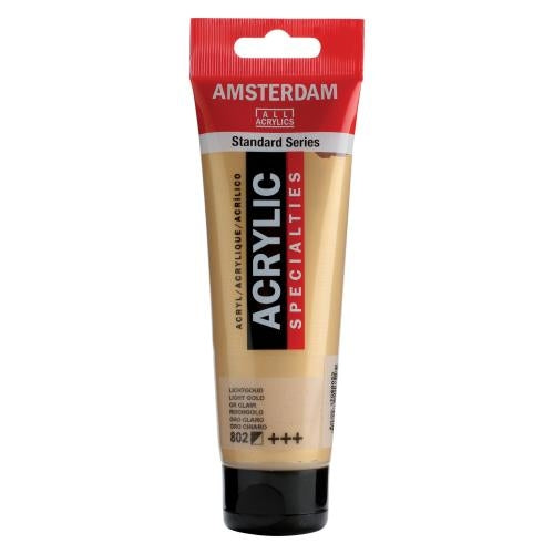 AMSTERDAM Acrylfarbe 120ml 17098022 reichgold 802