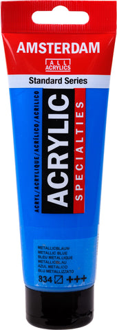 AMSTERDAM Acrylfarbe 120ml 17098342 metallic blau 834