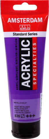 AMSTERDAM Acrylfarbe 120ml 17098352 metallic violett 835