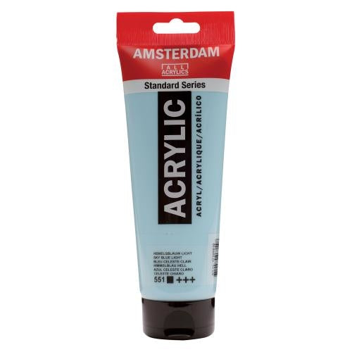 AMSTERDAM Acrylfarbe 250ml 17125510 himmelblau h. 551