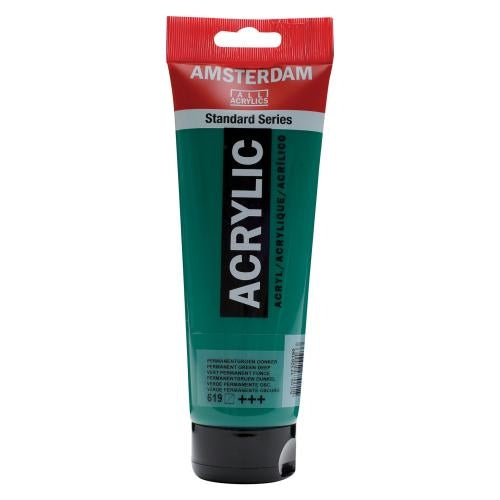 AMSTERDAM Acrylfarbe 250ml 17126190 perm.grn.dnk. 619