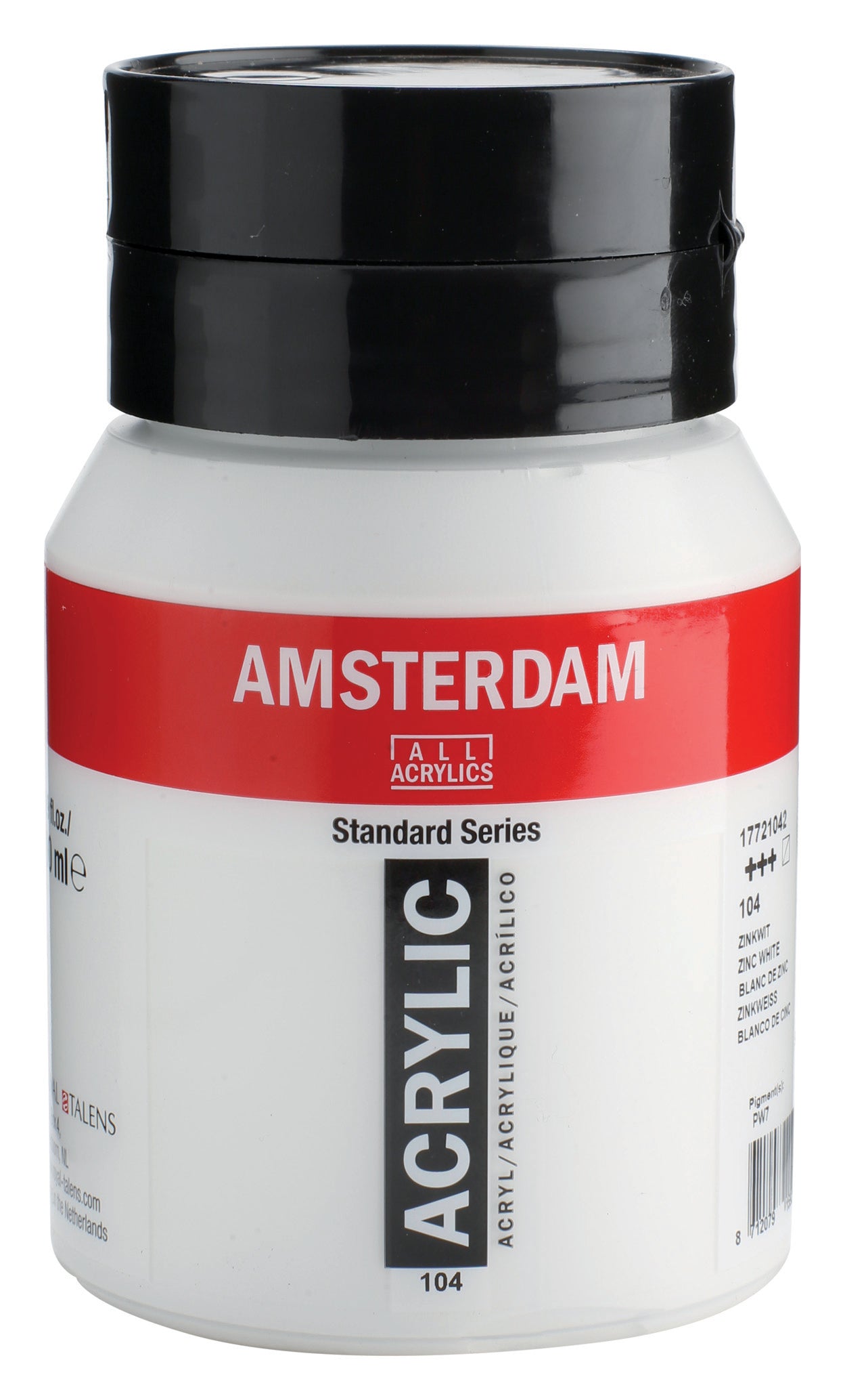 AMSTERDAM Acrylfarbe 500ml 17721042 zinkweiss 104