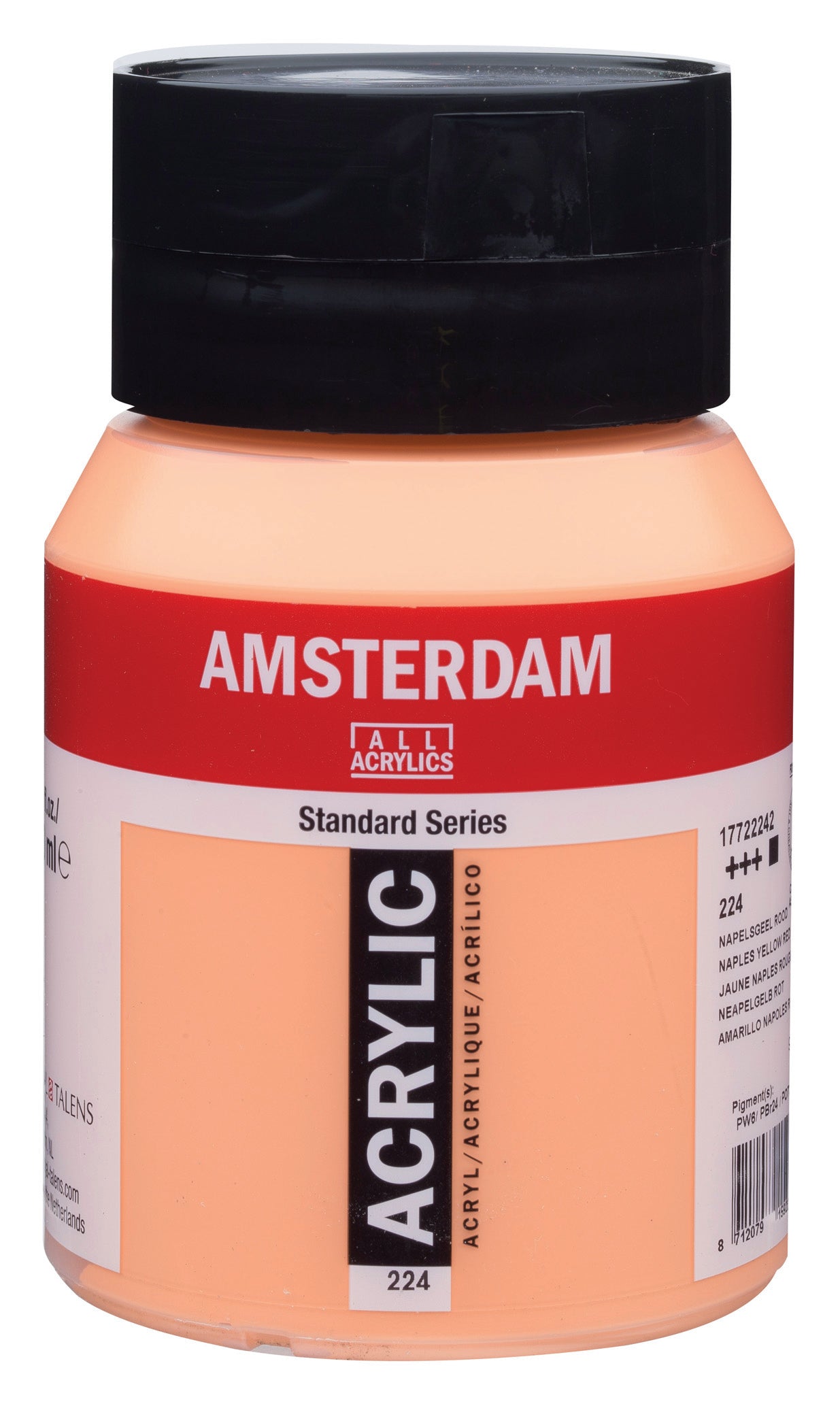 AMSTERDAM Acrylfarbe 500ml 17722242 neapelgelb rot 224