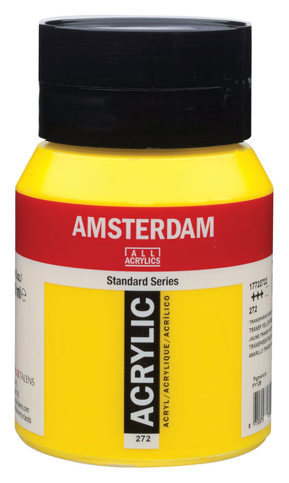 AMSTERDAM Acrylfarbe 500ml 17722722 transparent gelb mittel 272