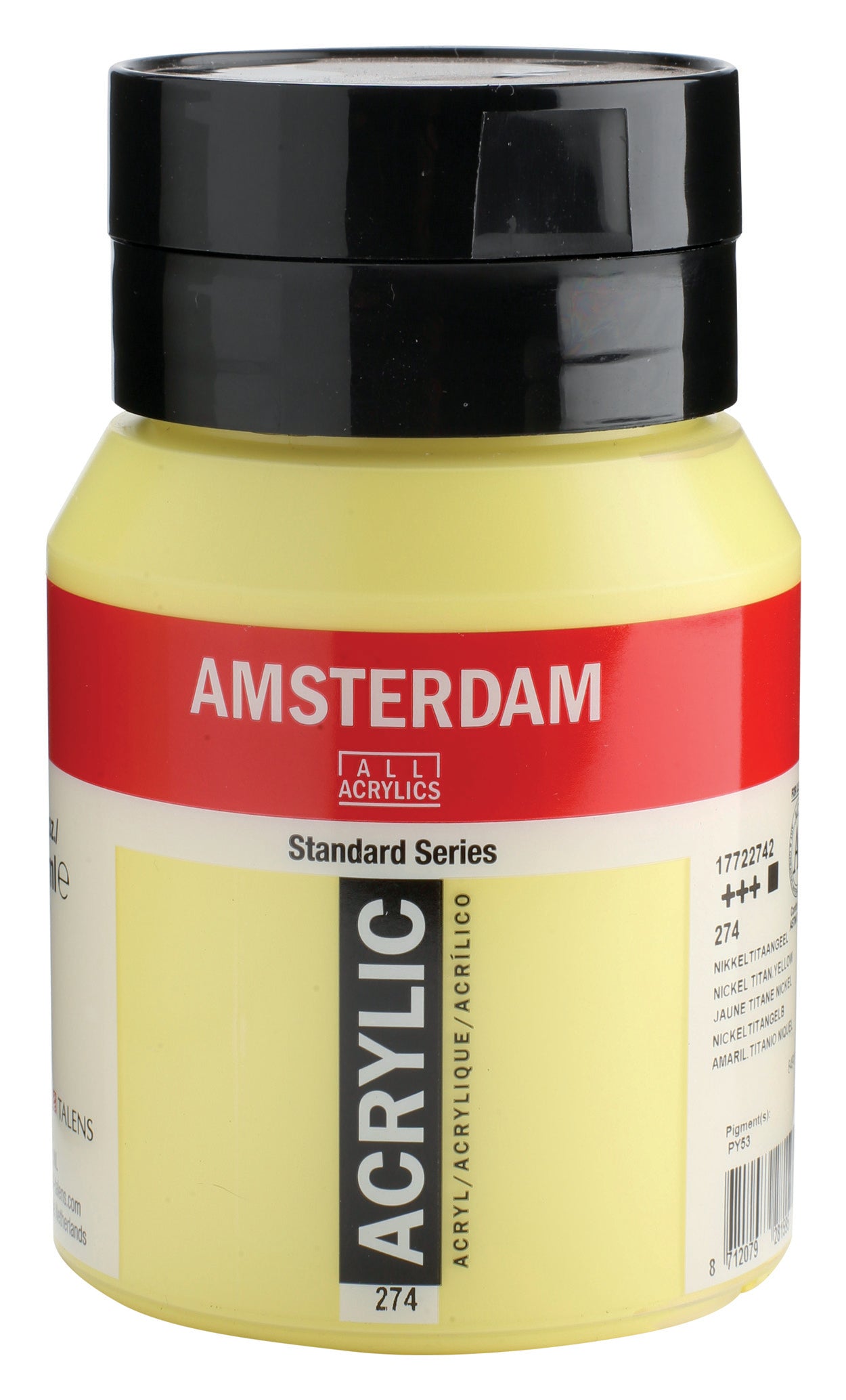 AMSTERDAM Acrylfarbe 500ml 17722742 nickeltitangelb 274