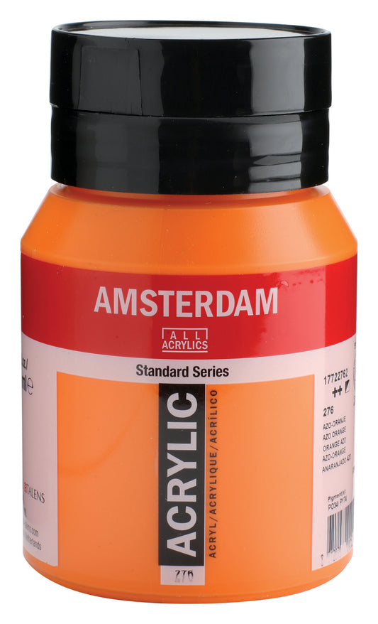 AMSTERDAM Acrylfarbe 500ml 17722762 Azogelb orange 276