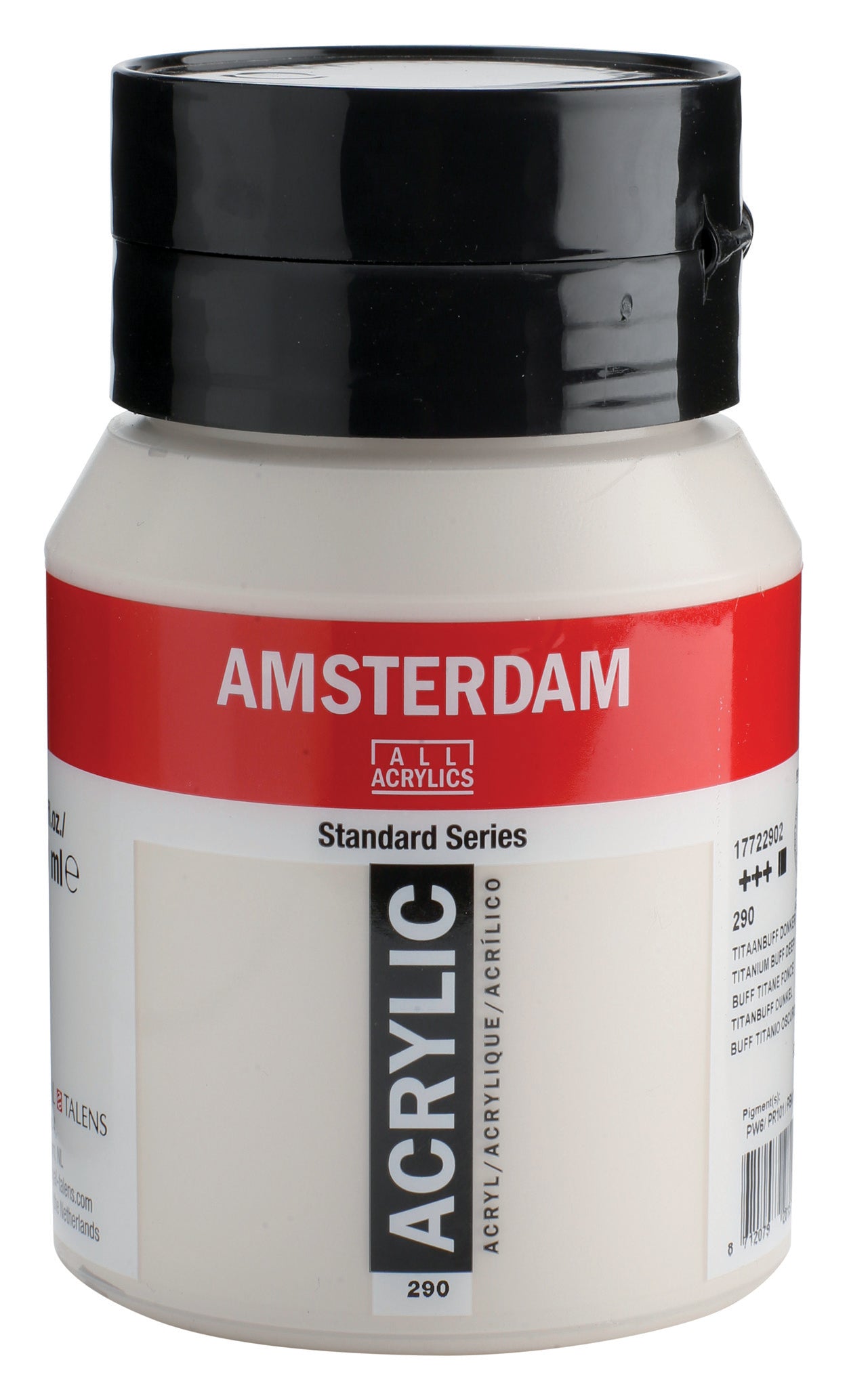 AMSTERDAM Acrylfarbe 500ml 17722902 titanbuff dunkel 290
