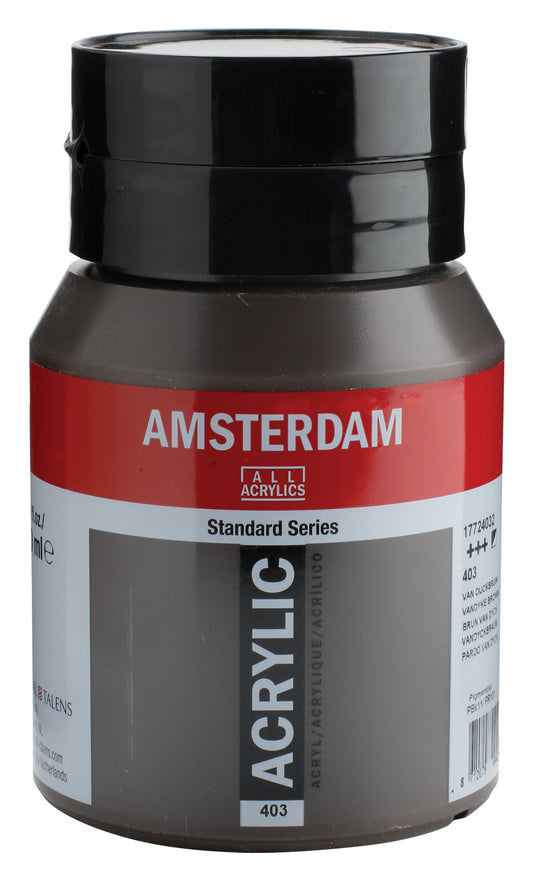 AMSTERDAM Acrylfarbe 500ml 17724032 Vandyckbraun 403