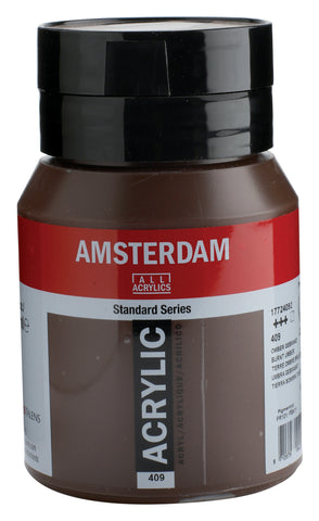 AMSTERDAM Acrylfarbe 500ml 17724092 Umbra gebrannt 409