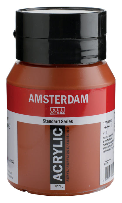 AMSTERDAM Acrylfarbe 500ml 17724112 Siena gebrannt 411