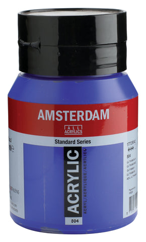 AMSTERDAM Acrylfarbe 500ml 17725042 ultramarine 504