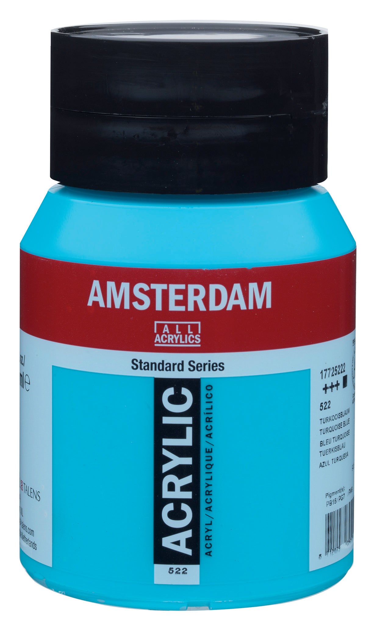 AMSTERDAM Acrylfarbe 500ml 17725222 tuerkisblau 522