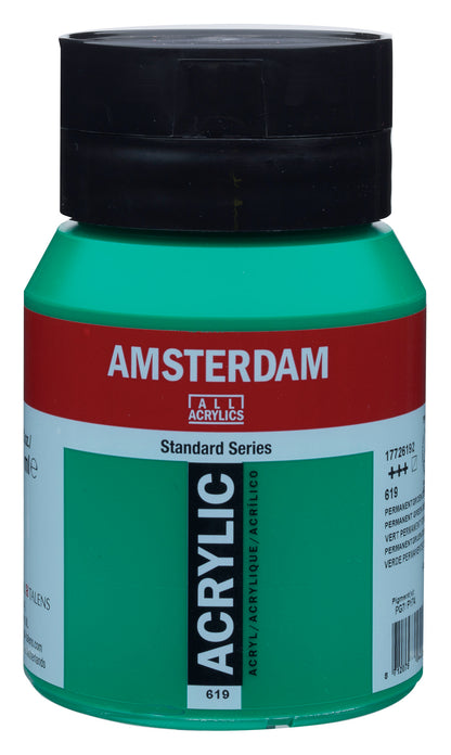 AMSTERDAM Acrylfarbe 500ml 17726192 permanent grün dunkel 619