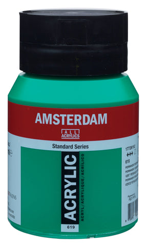 AMSTERDAM Acrylfarbe 500ml 17726192 permanent grün dunkel 619