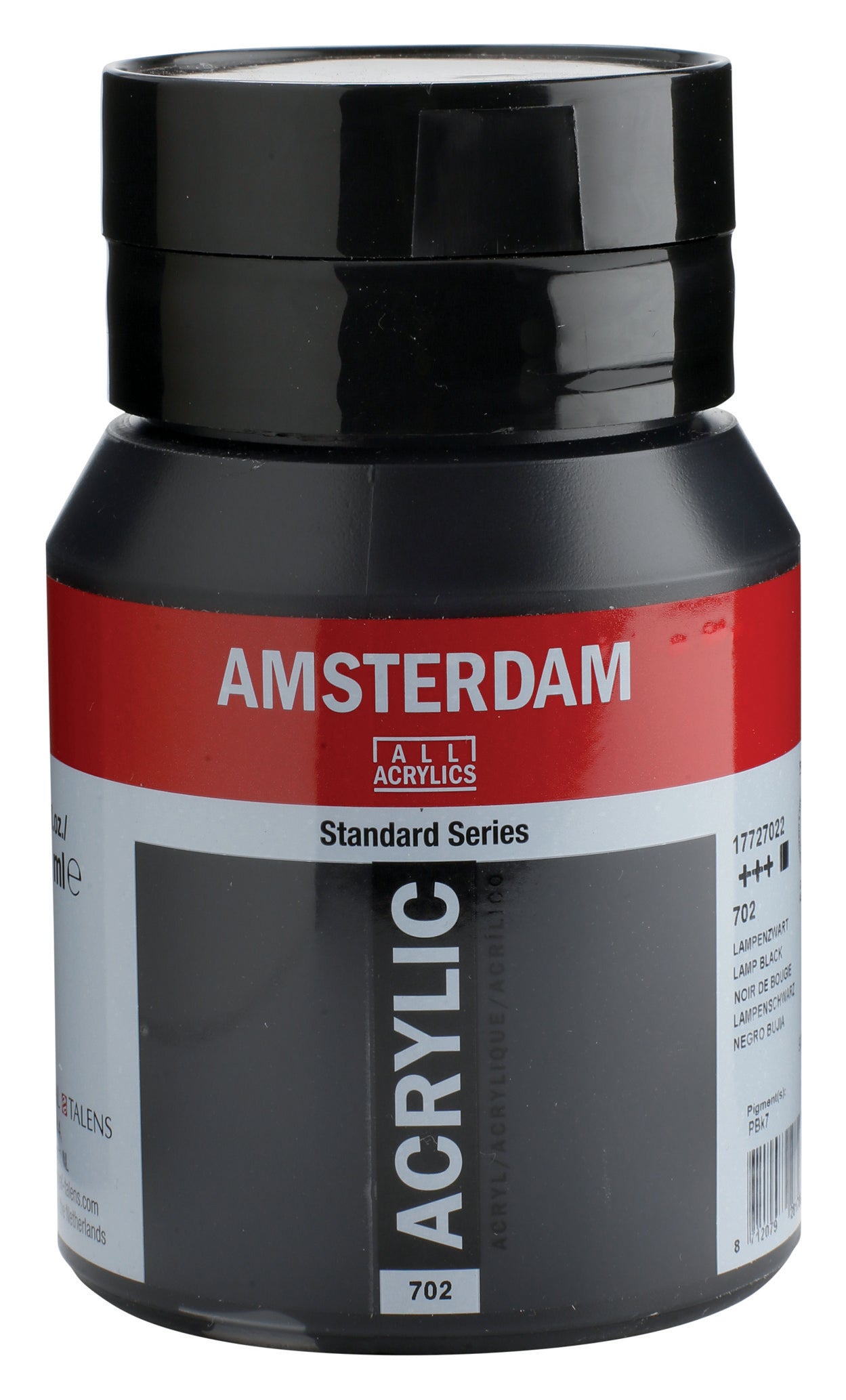 AMSTERDAM Acrylfarbe 500ml 17727022 lampenschwarz 702