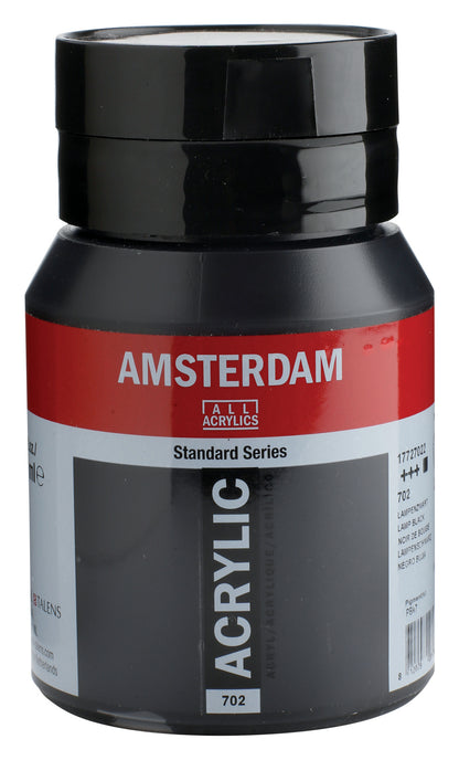 AMSTERDAM Acrylfarbe 500ml 17727022 lampenschwarz 702