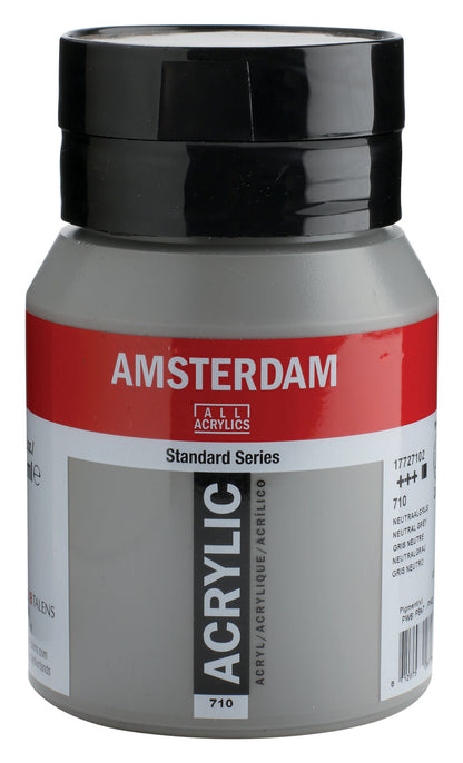 AMSTERDAM Acrylfarbe 500ml 17727102 neutralgrau 710