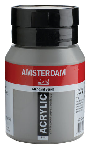 AMSTERDAM Acrylfarbe 500ml 17727102 neutralgrau 710