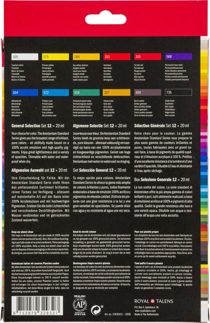AMSTERDAM Standard Series Acryl Set 17820412 12x20ml
