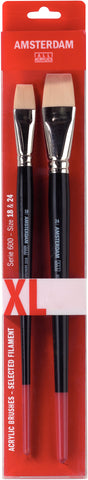 AMSTERDAM Ölmalpinselset Gr.18/24,XL 90960095 2-teilig, Serie 600