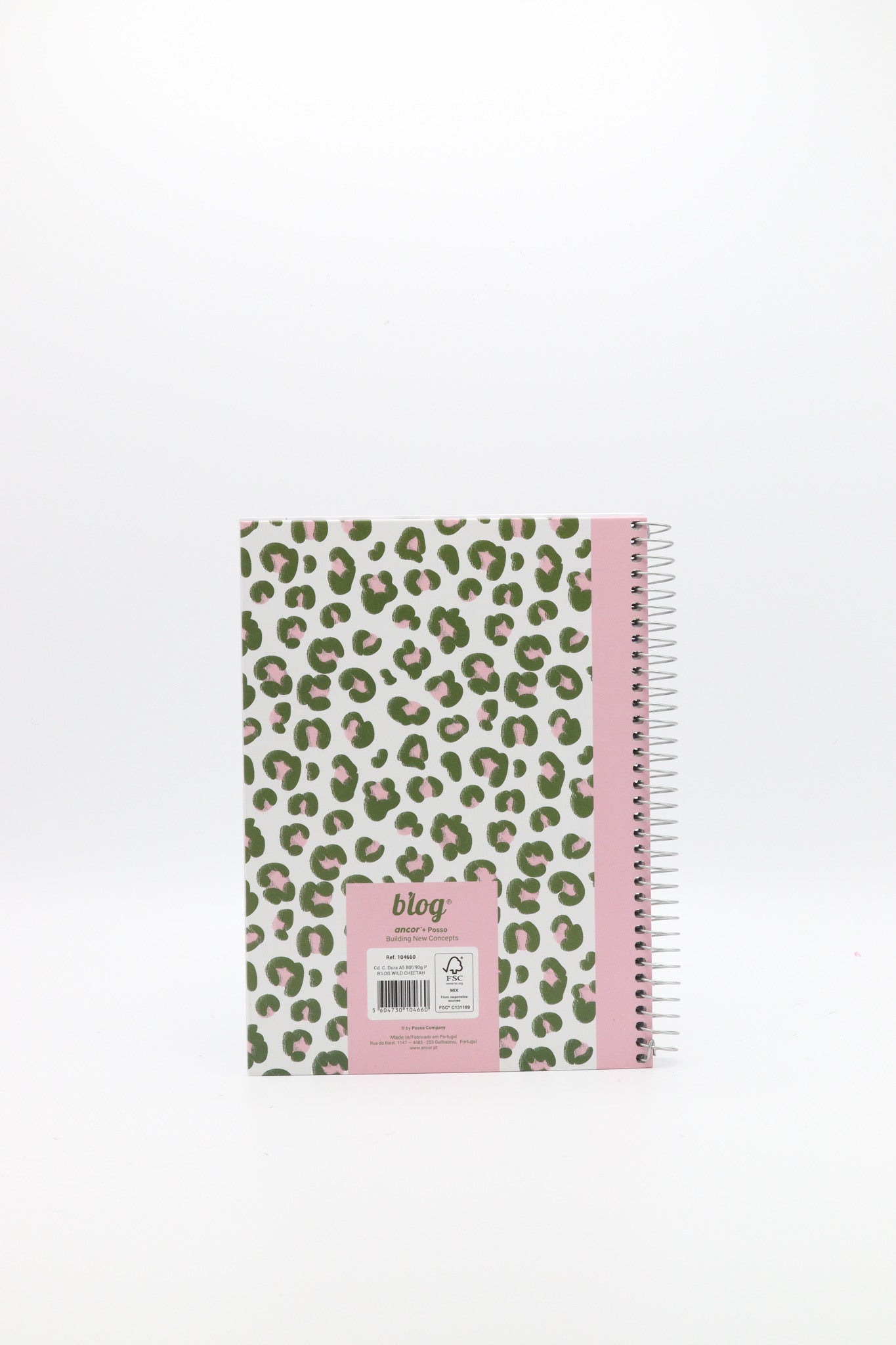 ANCOR Spiralbuch A5 WILD 104660 assort., lines, 90g 80 Bl.