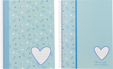 ANCOR Spiralbuch Hardcover A5 117837 B'LOG SWEET BLUE,liniert 80B.