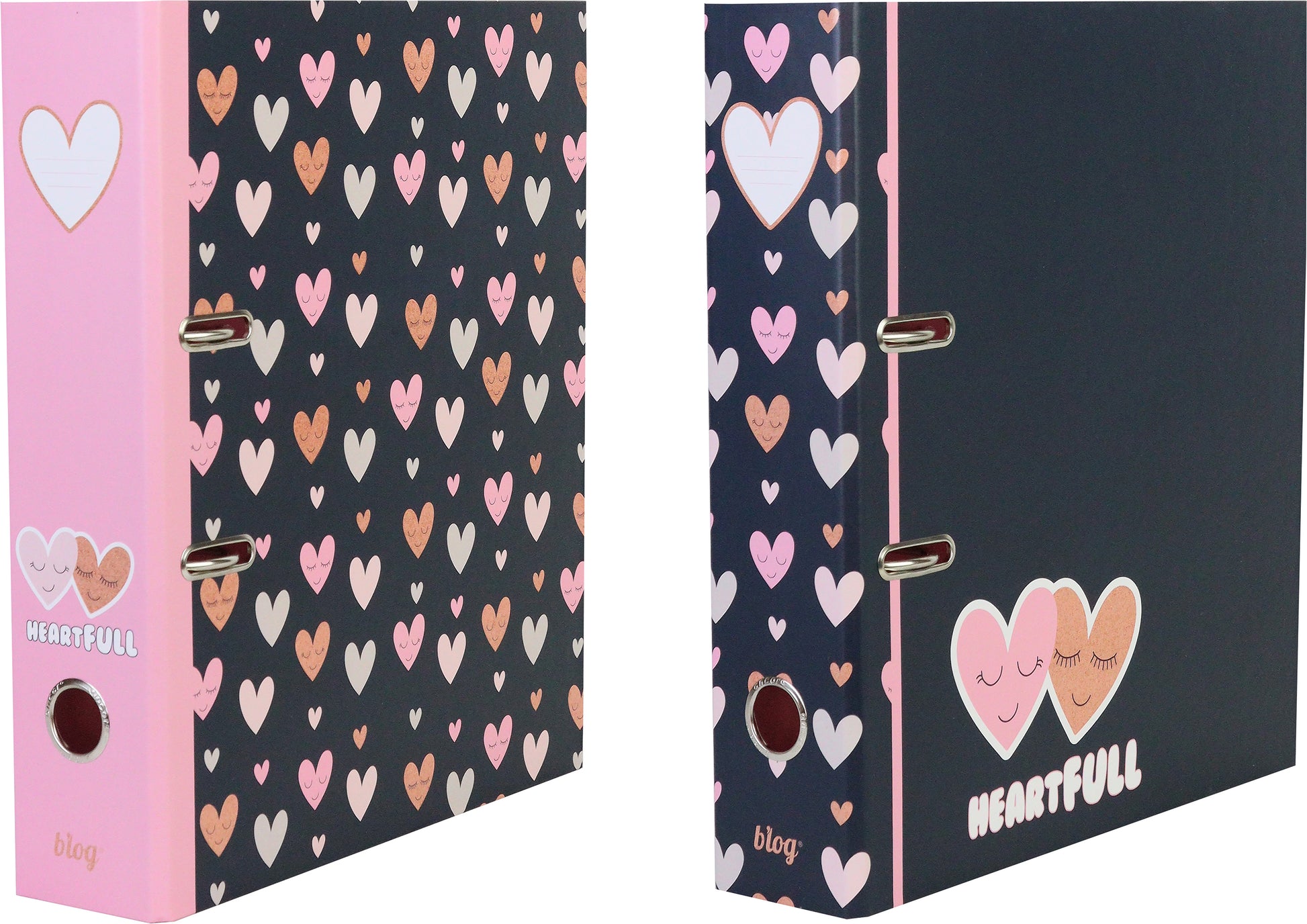 ANCOR Hebelordner 8cm 118179 B'LOG HEARTS, A4