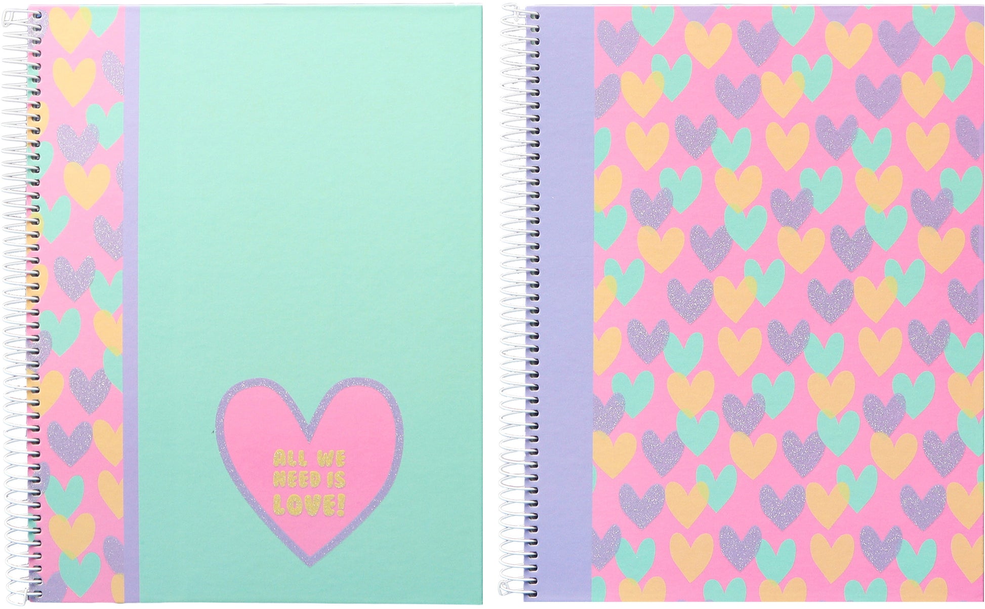 ANCOR Spiralbuch Hardcover A4 124200 B'Log Hearts, kariert 80BL