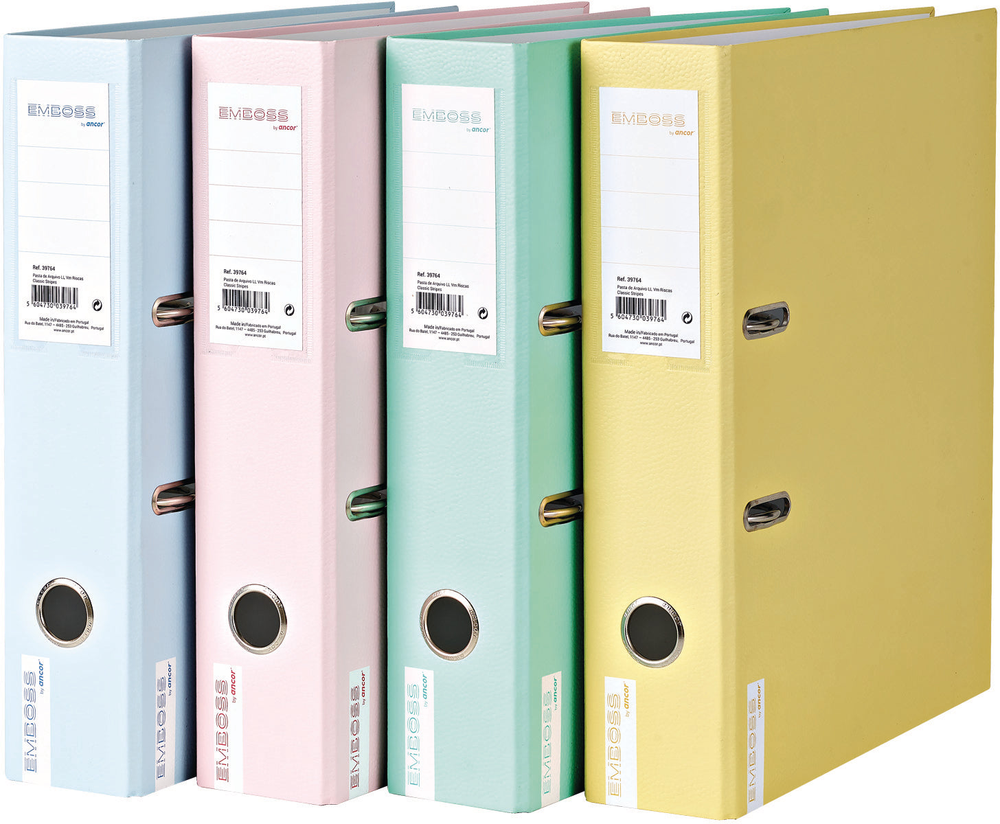 ANCOR Ordner 8cm Emboss 84801 mehrfarbig A4