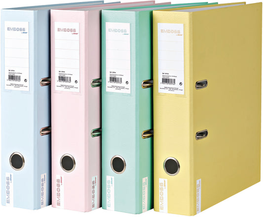 ANCOR Ordner 8cm Emboss 84801 mehrfarbig A4