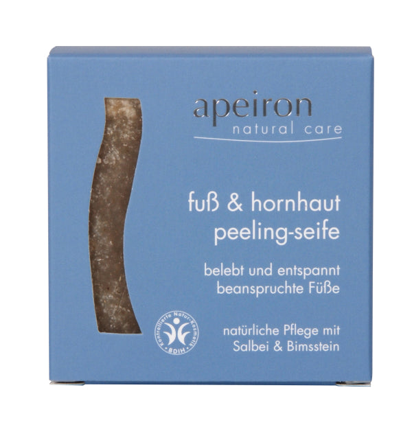 APEIRON Fuss-und Hornhaut Peeling Seife