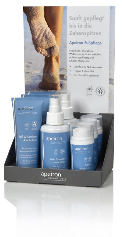 APEIRON Display erfr. Bein & Fuss Pflege