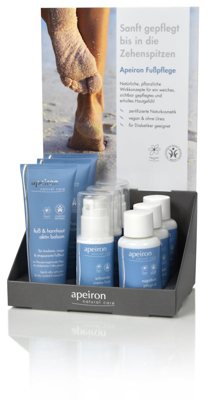 APEIRON Display Fuss- & Nagelbett Pflege