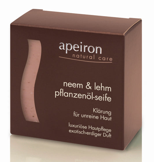 APEIRON Pflanzenölseife Neem & Lehm