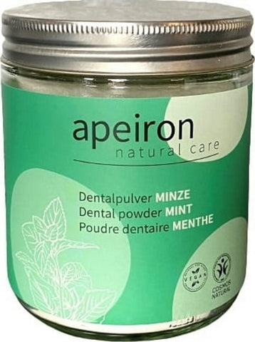 APEIRON Dentalpulver Minze Nachfüllglas