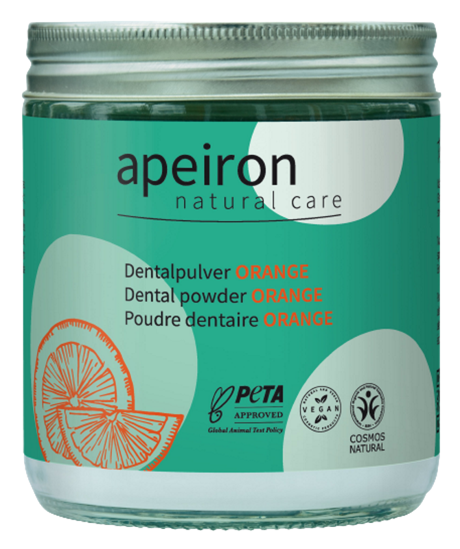 APEIRON Dentalpulver Orange Nachfüllglas