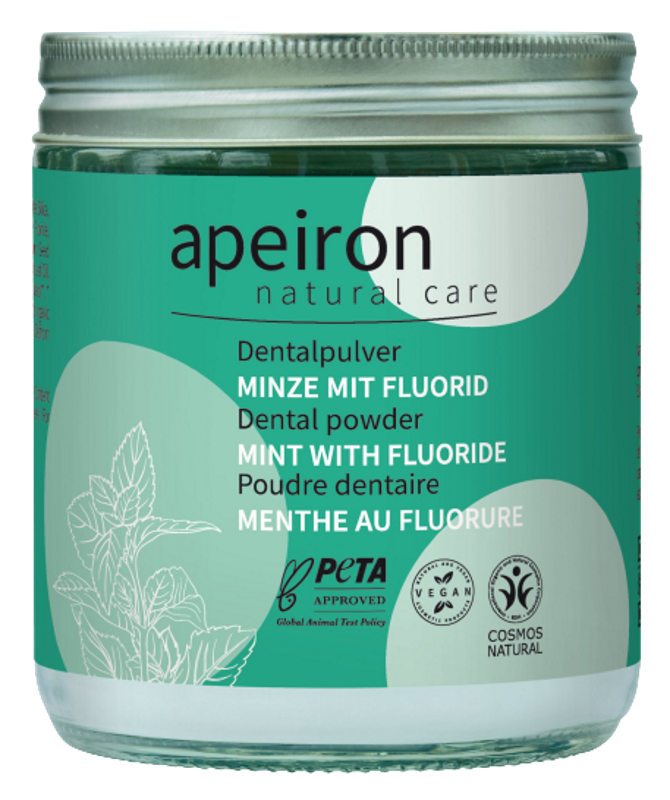 APEIRON Dentalpulver Minze+Fluorid Nachf