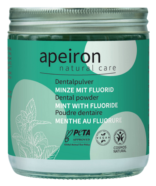 APEIRON Dentalpulver Minze+Fluorid Nachf