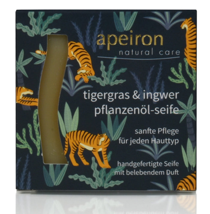 APEIRON Pflanzenölseife Tigergras&Ingwer