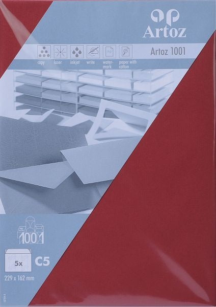 ARTOZ Couverts 1001 C5 107394185 100g, weinrot 5 Stück