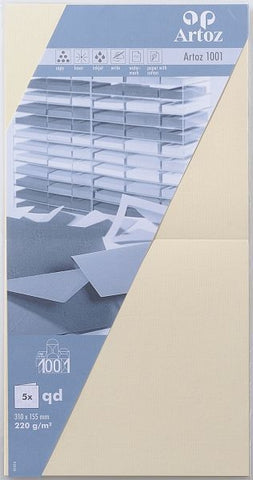 ARTOZ Karten 1001 310x155mm 107452262 220g, chamois 5 Blatt