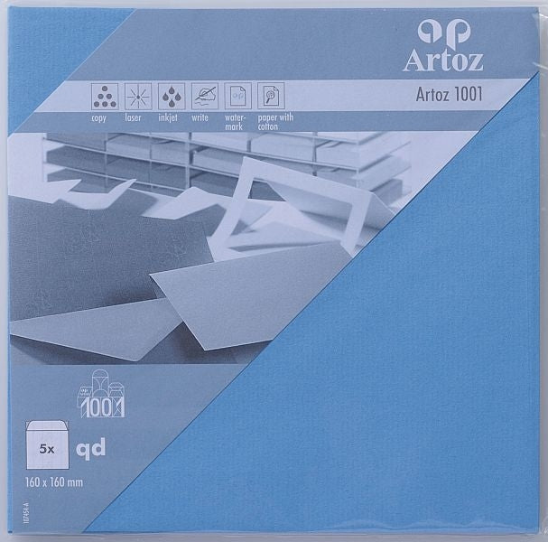 ARTOZ Couverts 1001 160x160mm 107454184 100g, marienblau 5 Stück