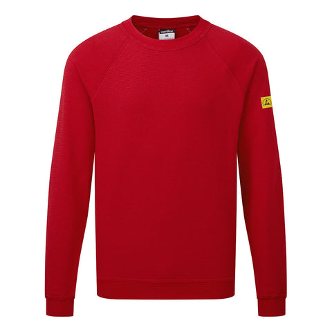 Portwest AS24 Sweatshirt – Tiefrot – bequem & sichtbar