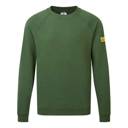 Portwest AS24 Sweatshirt – Tannengrün – bequem & sichtbar