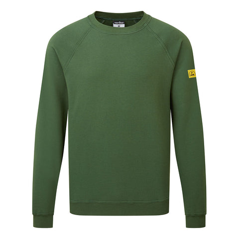 Portwest AS24 Sweatshirt – Tannengrün – bequem & sichtbar