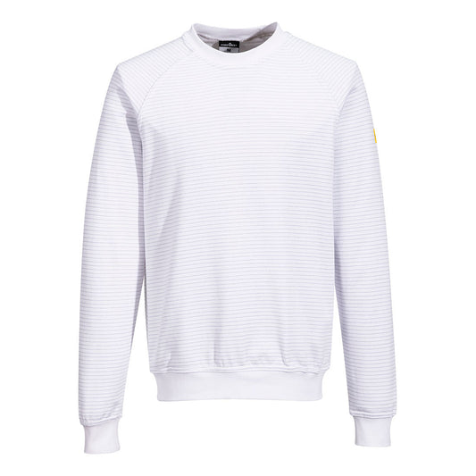Portwest AS24 Sweatshirt – Weiss – bequem & sichtbar