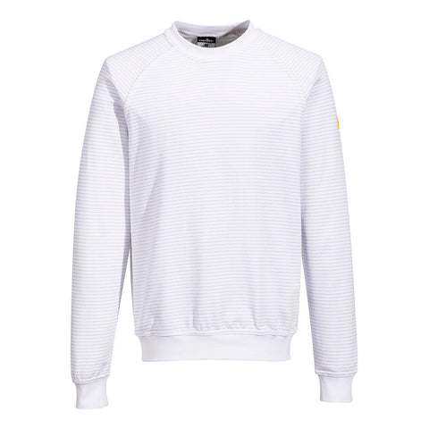 Portwest AS24 Sweatshirt – Weiss – bequem & sichtbar