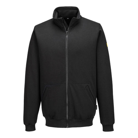 Portwest AS25 Sweatshirt – Schwarz – bequem & sichtbar